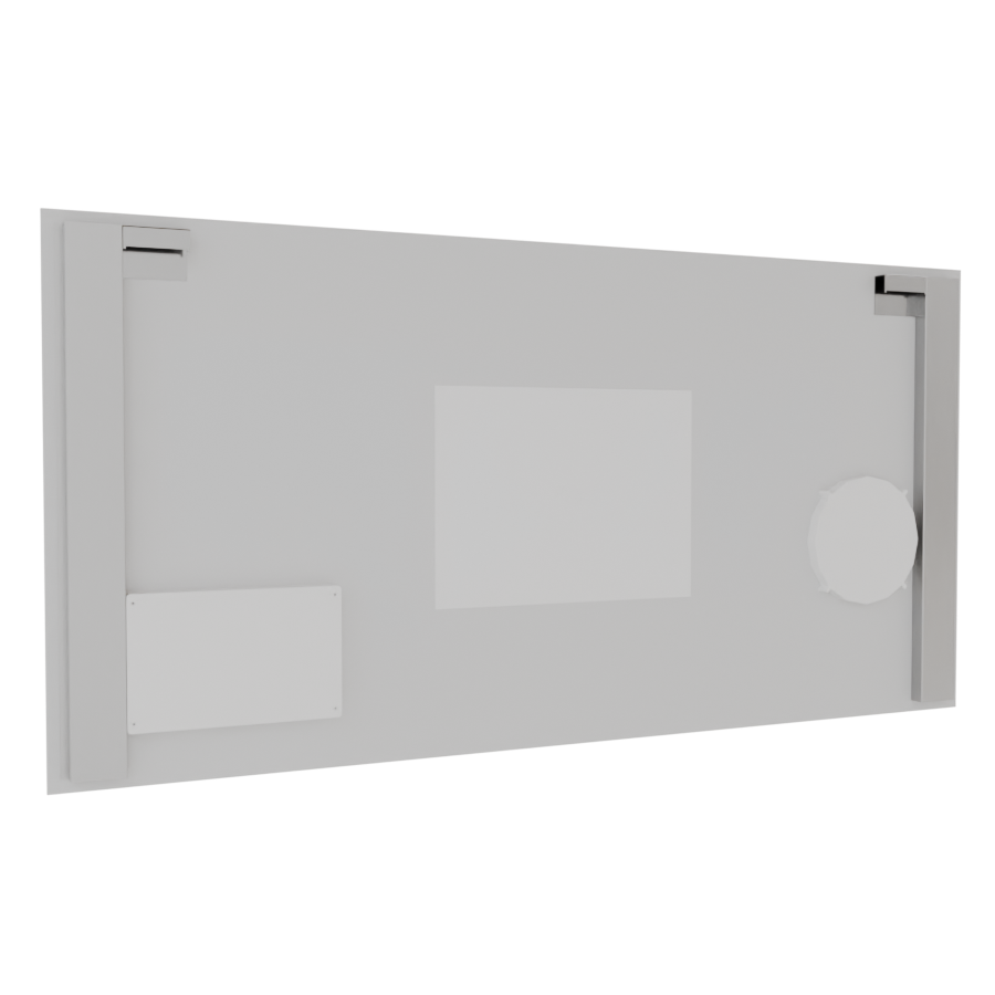 Miroir avec éclairage LED variable intégré 140 cm x 70 cm DUETTO