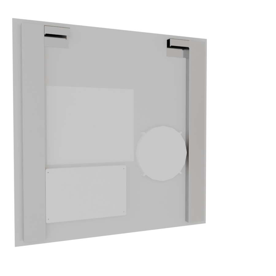 Miroir avec éclairage LED variable intégré 80 cm x 70 cm DUETTO