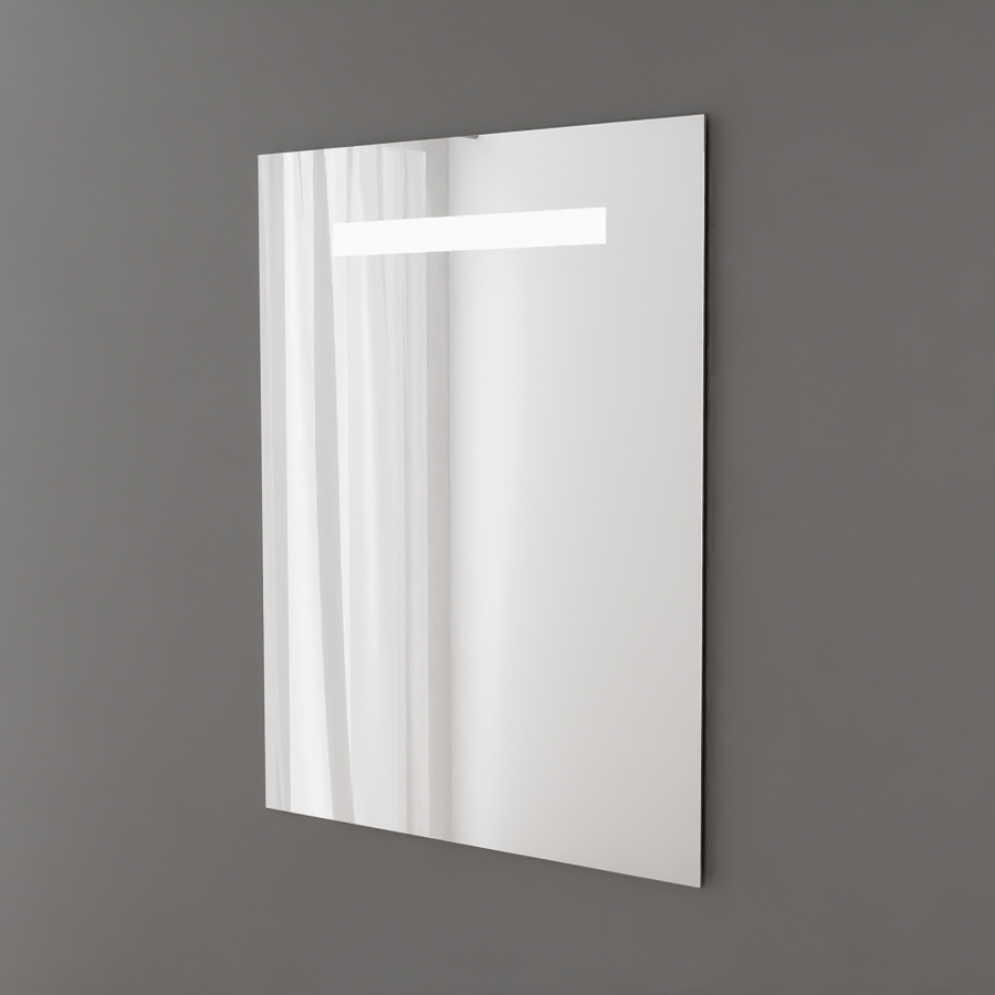 Miroir rétroéclairant LED 140 cm x 105 cm avec interrupteur sensitif  ELEGANCE - Creazur Pro