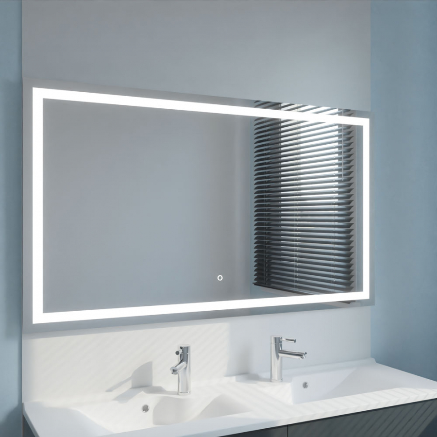 Miroir avec éclairage LED intégré 140 cm x 80 cm VISTA - Creazur Pro
