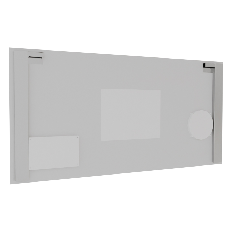 Miroir avec éclairage LED variable intégré 120 cm x 70 cm DUETTO