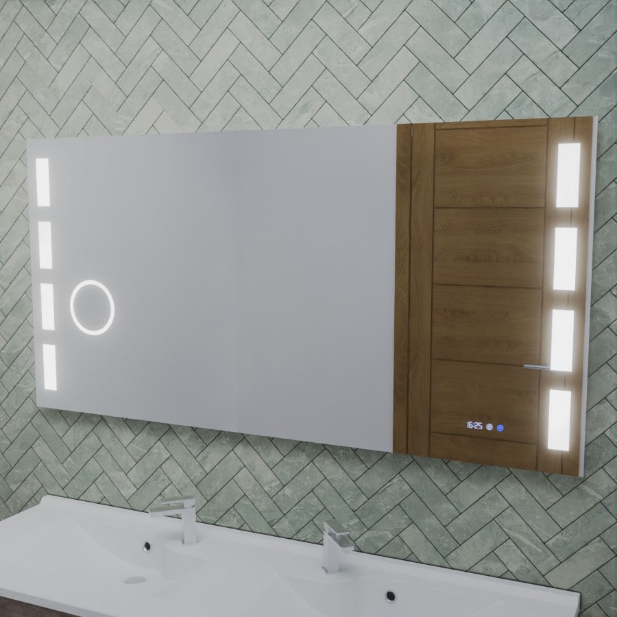 Miroir avec éclairage LED variable 140 cm x 70 cm EXCELL PLUS