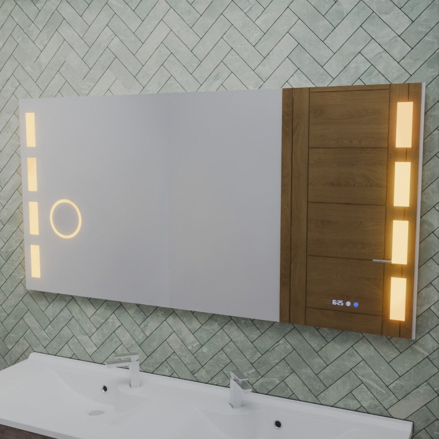 Miroir avec éclairage LED variable 140 cm x 70 cm EXCELL PLUS