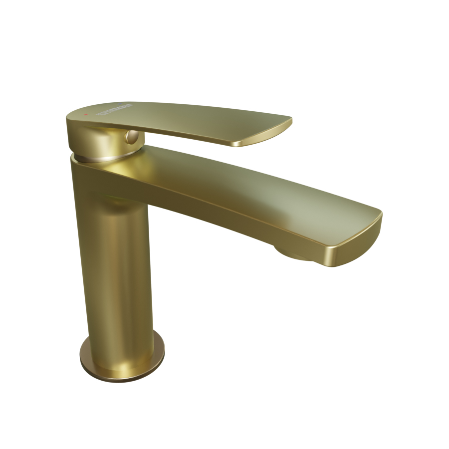 Mitigeur lavabo KELLY Gold doré mat