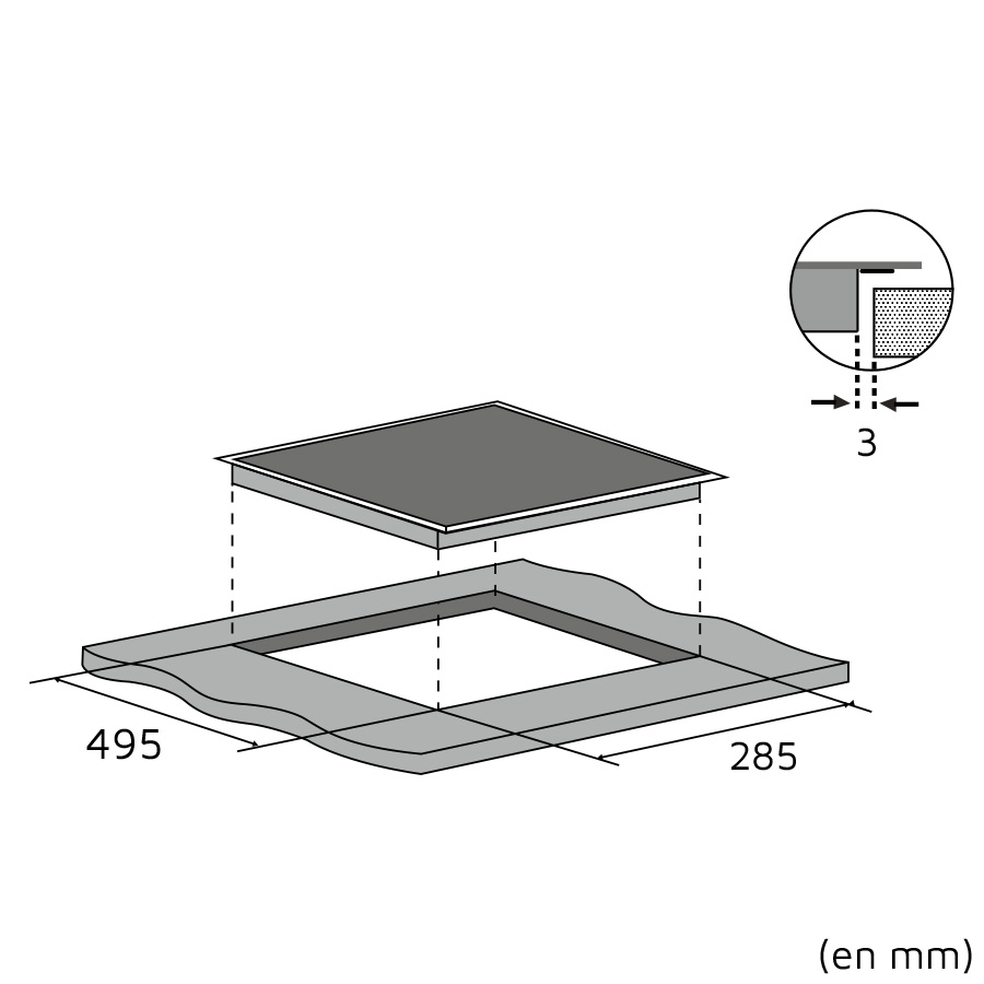 Plaque de cuisson induction 2 feux KLAF