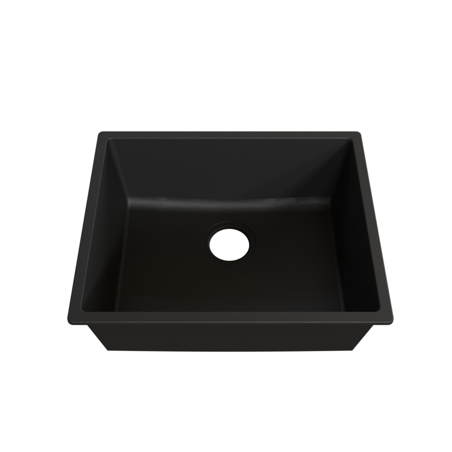 Cuve 1 bac évier sans égouttoir 54 cm x 44 cm RESIROC noir graphite -  Creazur Pro