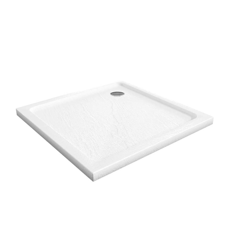 Receveur de douche acrylique 90 x 90 CRYSTA Blanc